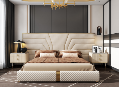 Schlafzimmer Modern Holz Textil Betten Bett Polsterbett Luxus Doppel